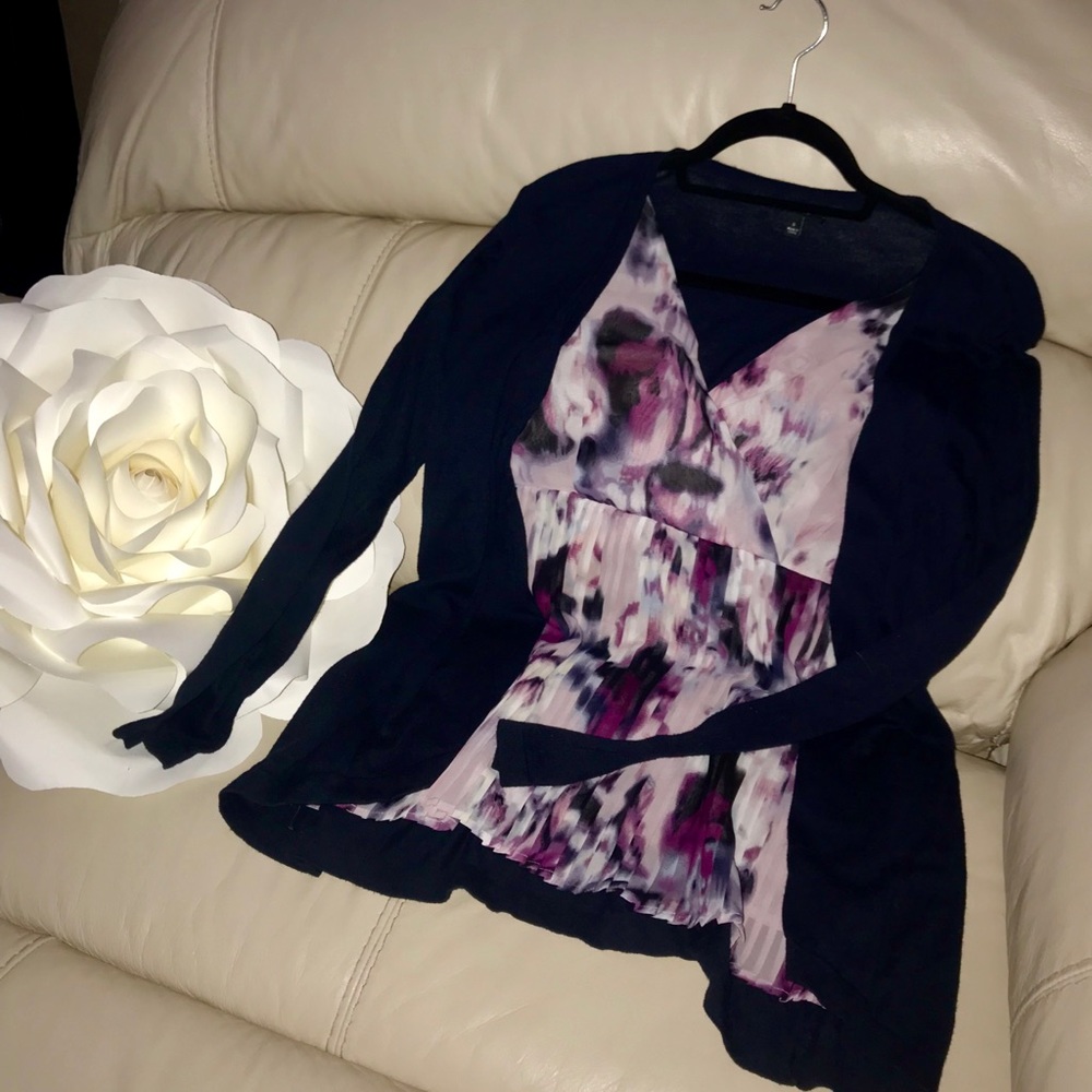 Business casual sweater blouse